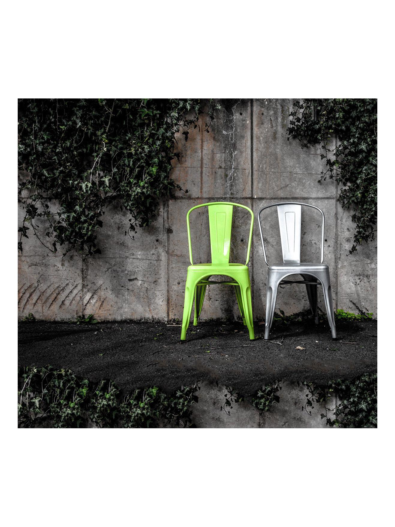 A Chair - Galvanized Steel 