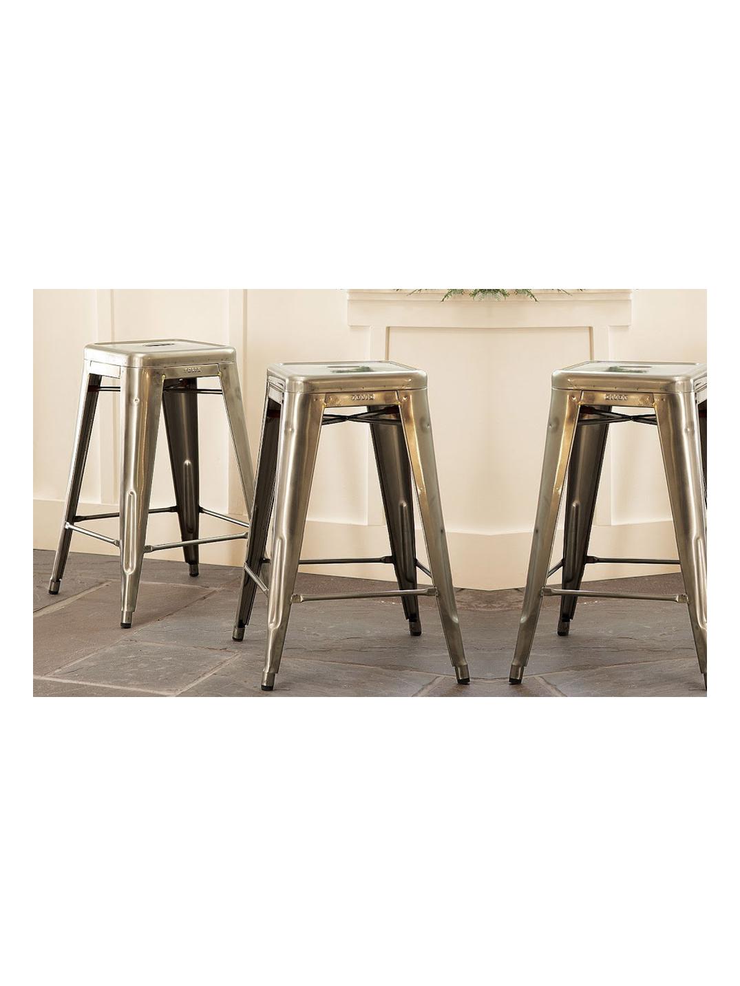 Tabouret H.70 Brut Verni Brillante