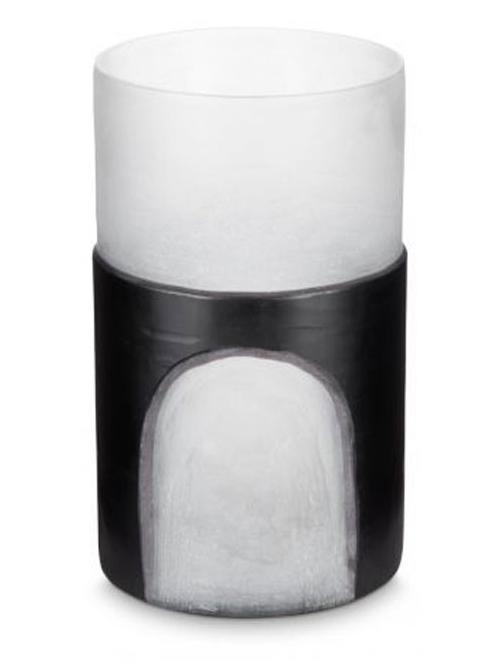 Carved Vase Medium Black