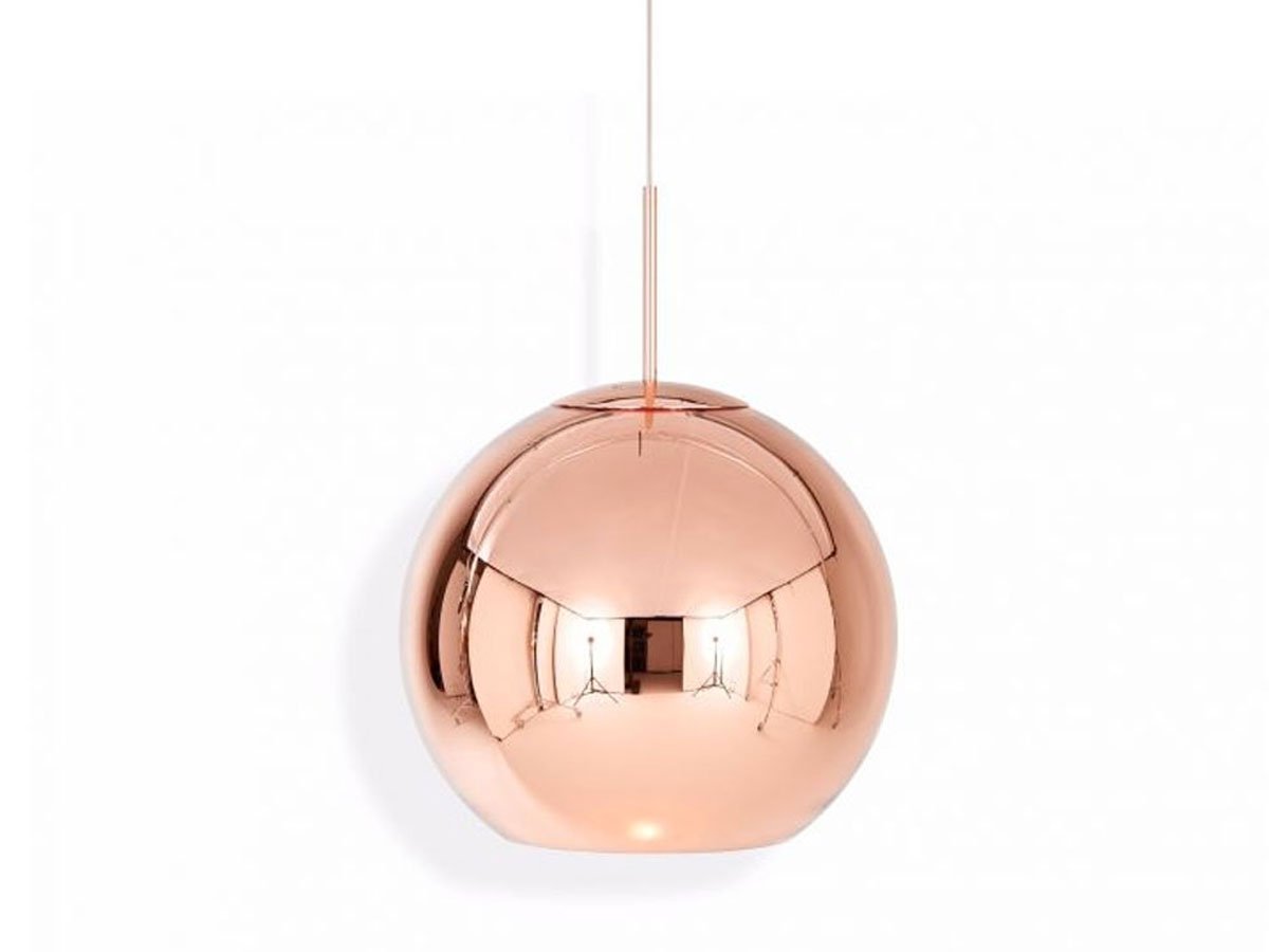 Copper Round 45 LED Suspension Lamp