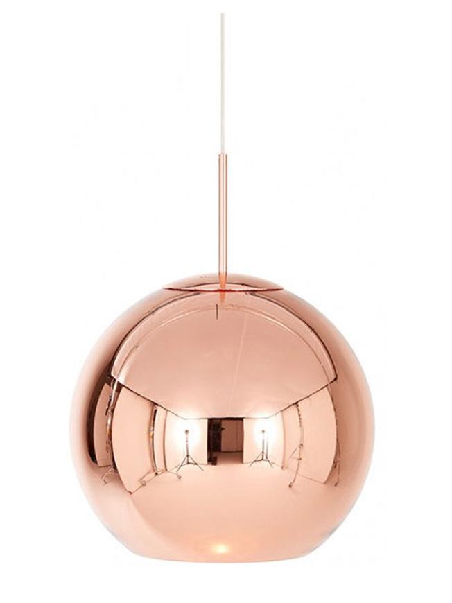 Copper Round Suspension Lamp - 45
