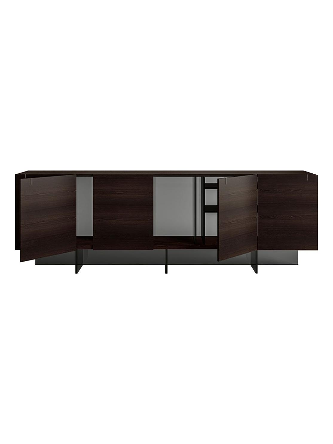 Major A2 Sideboard - Siberian Ash / Smoked Glass