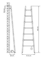 Scaletta Radiator H. 187 cm