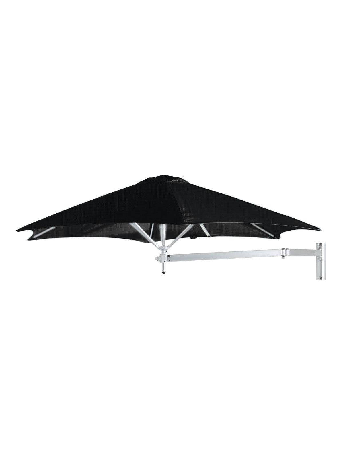 Paraflex Wallflex Round Parasol - Sunbrella Black
