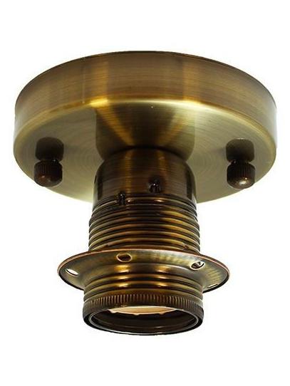 Ceiling or Wall Lamp with Bronze Burnished with ring