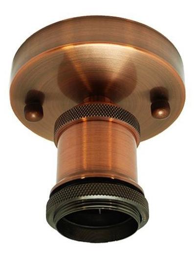 Ceiling or Wall Lamp with Copper Lampholder with ring