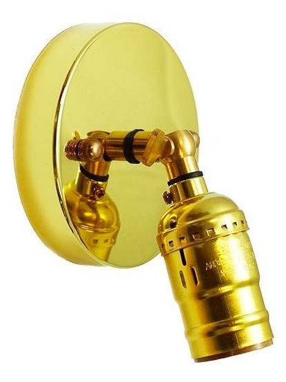 Ceiling or Wall Lamp with Gold Lamp holder adjustable