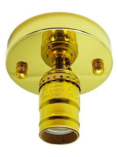 Ceiling or Wall Lamp with Gold Lamp holder