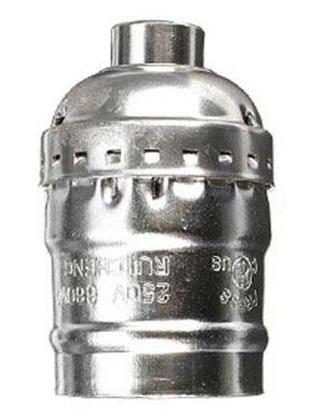 E27 Metal Lamp holder vintage Chrome