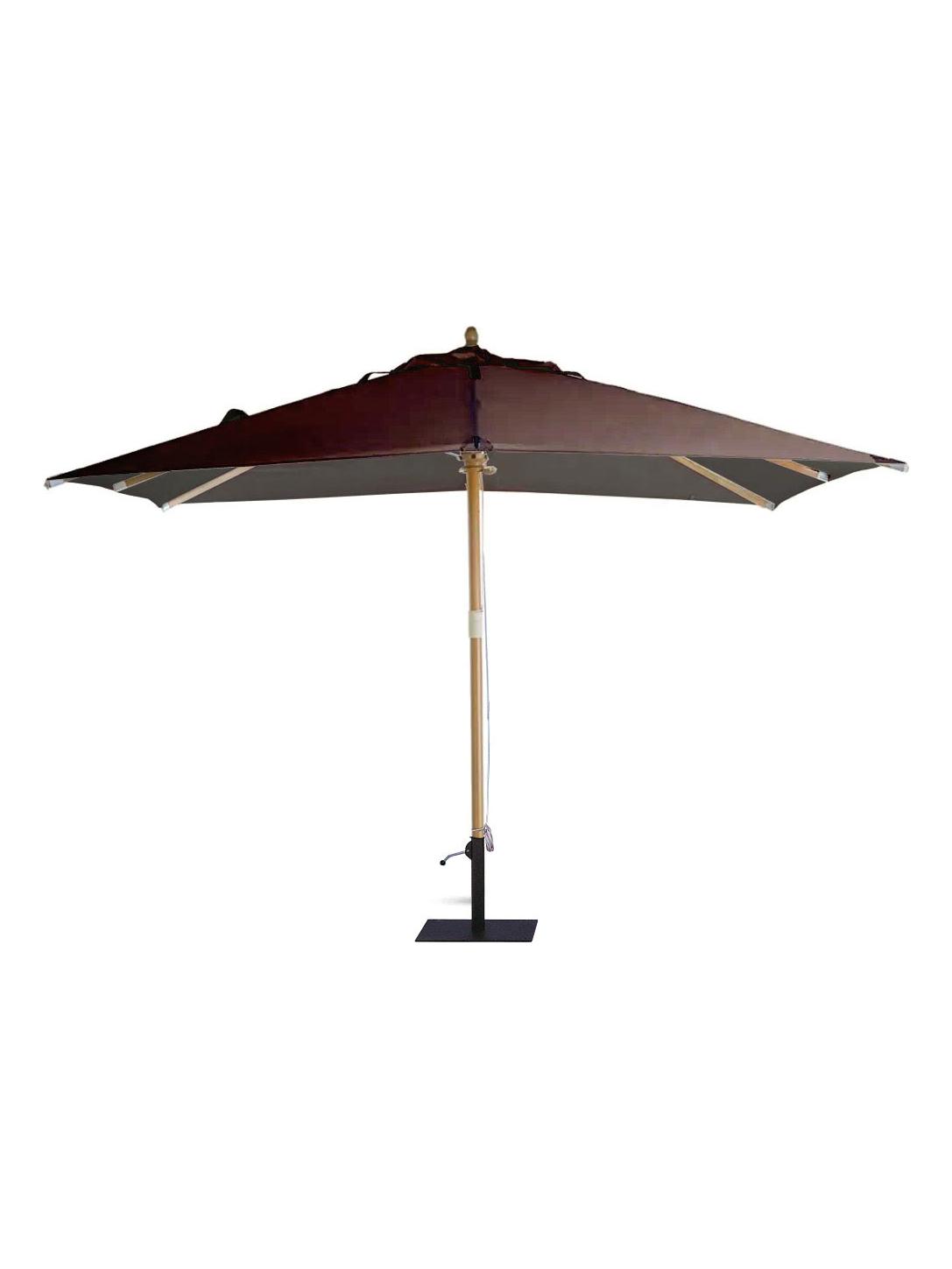 Lipari Parasol - L. 400 cm x 400 cm / Coffee