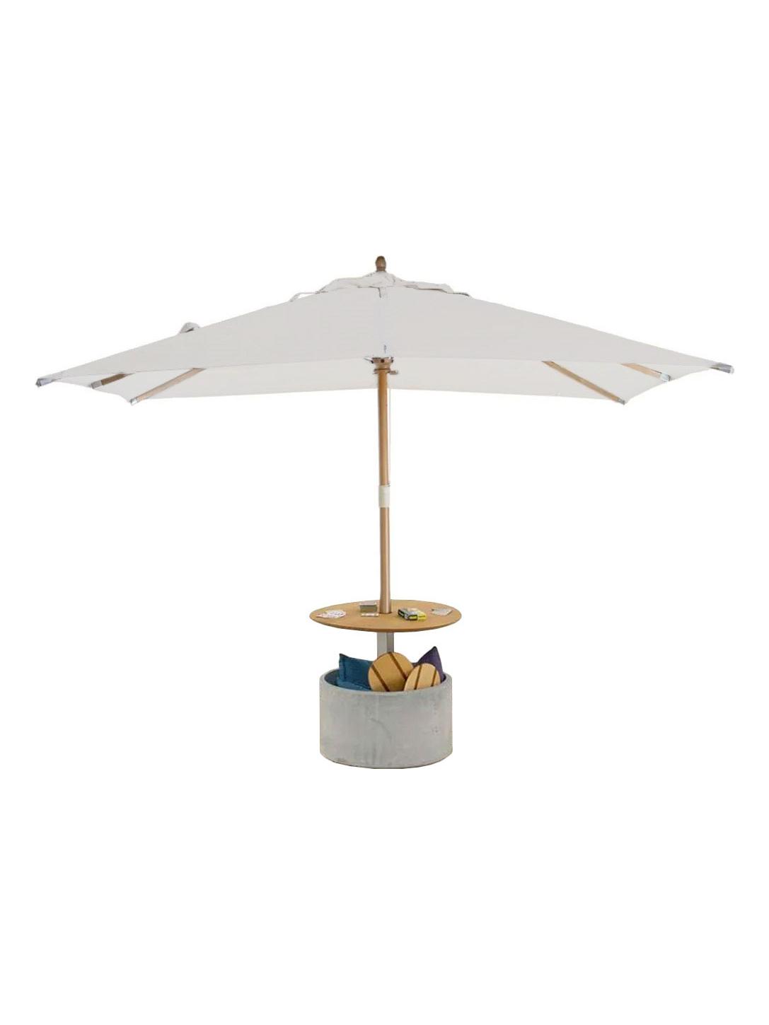 Lipari Parasol - L. 400 cm x 400 cm / White