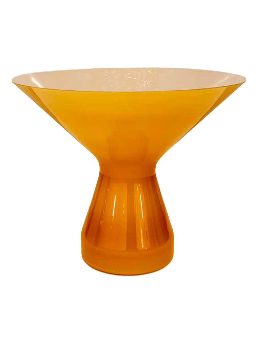 Ballerina Vase 696.11-Amber / Lattimo