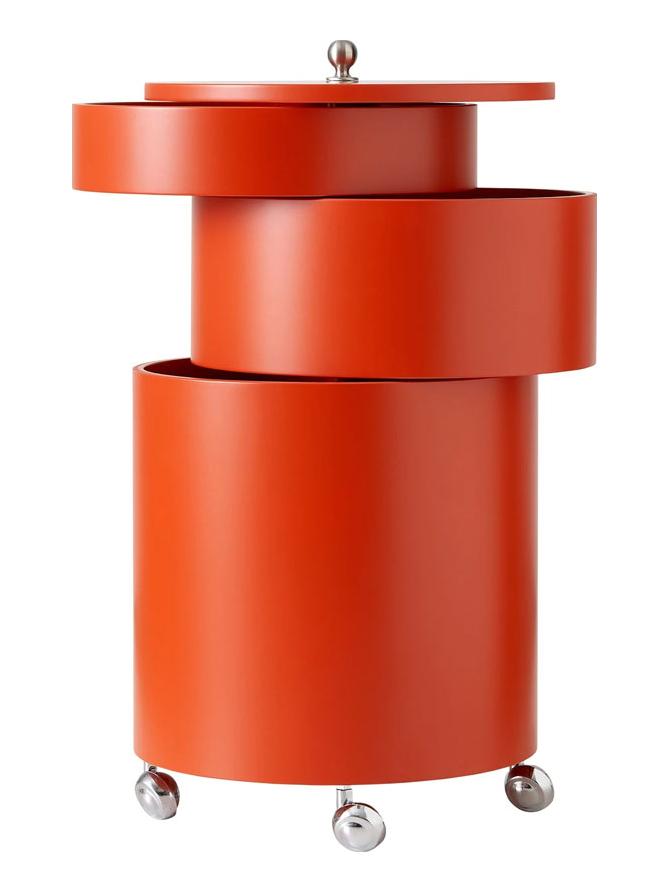 Barboy Mobile Storage Unit with Wheels - Orange