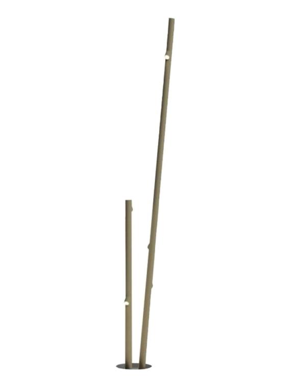 Bamboo h190 Double LED Recessed Floor Lamp IP66