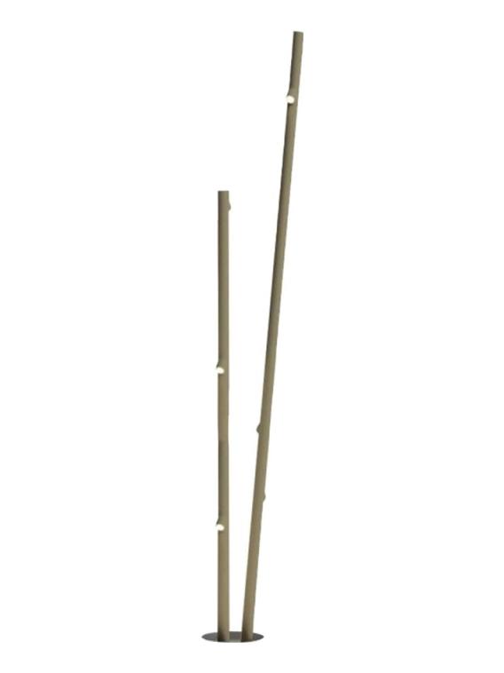 Bamboo h270 Double LED Recessed Floor Lamp IP66