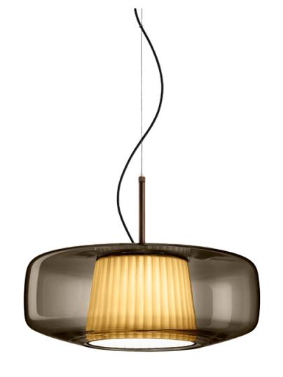 Plissè led suspension lamp