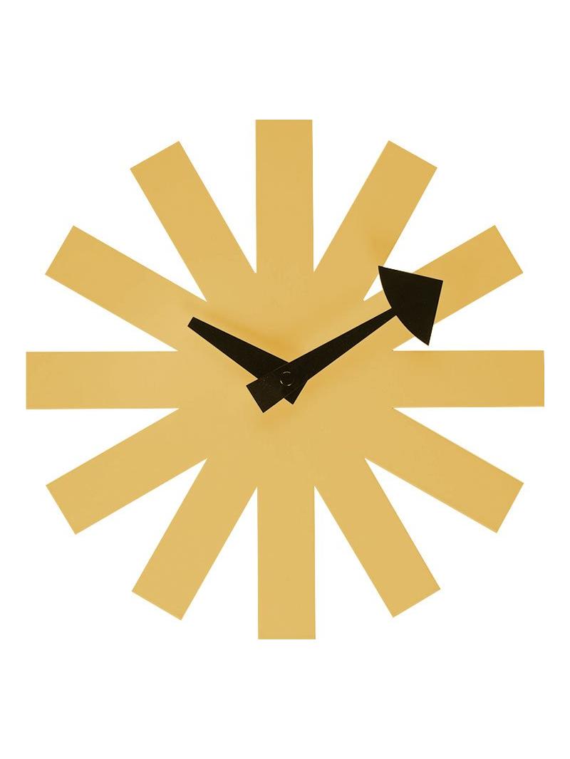 Asterisk Wall Clock - Brass