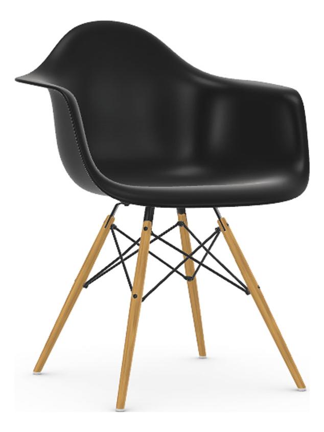 Eames Plastic Armchair DAW - Golden Maple Legs-Basic Dark