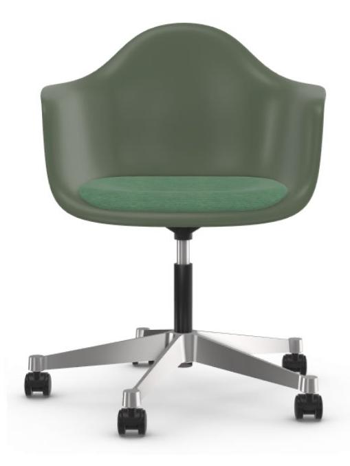 Eames Plastic Armchair PACC - Forest Shell / Ivory Forest Seat