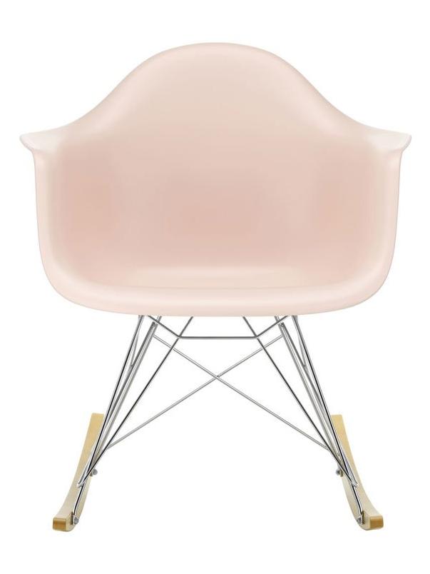 Eames Plastic RAR Rocking Chair Golden Maple/Chrome - 41 / Pale Rose