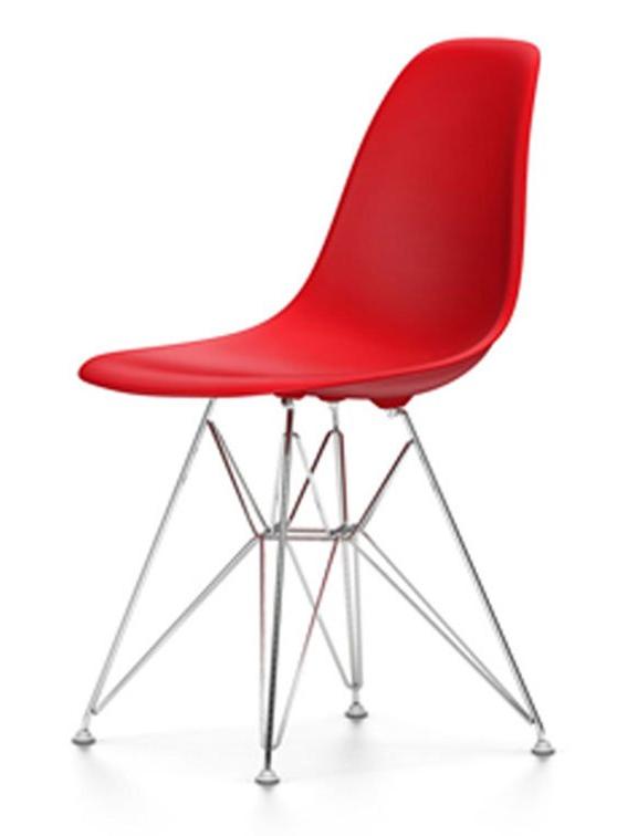 Eames Plastic Side Chair DSR Poppy Red