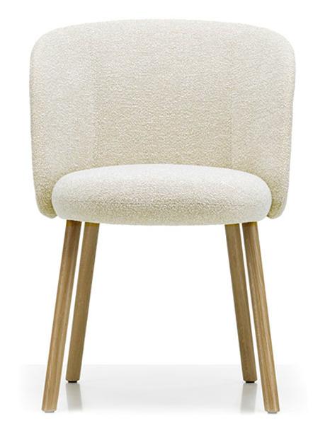 Mikado Side Chair - 02 Cream-Pearl / Natural Oak