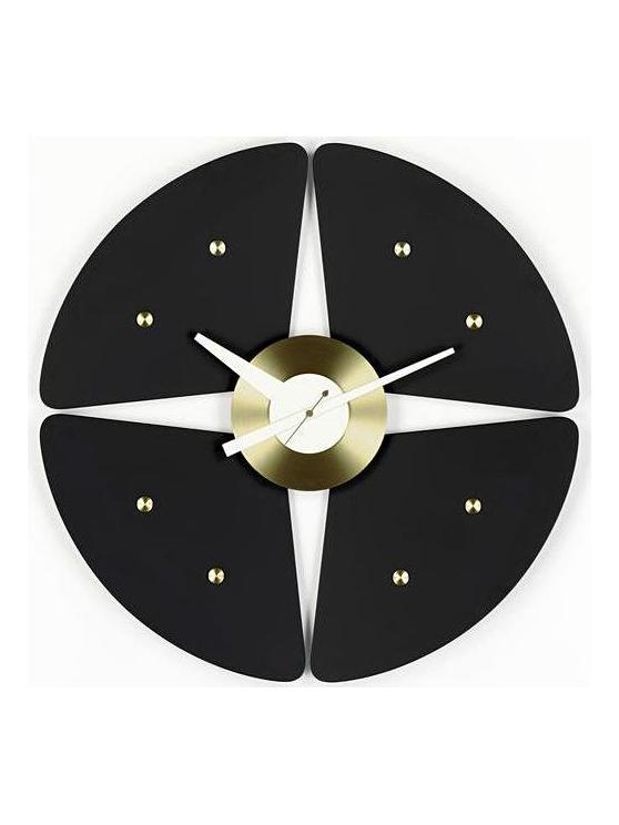 Petal Clock Black