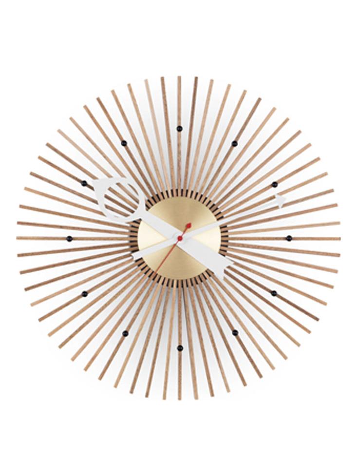 Popsicle Walnut Wall Clock 