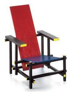 Rood Blauwe Stoel Miniature