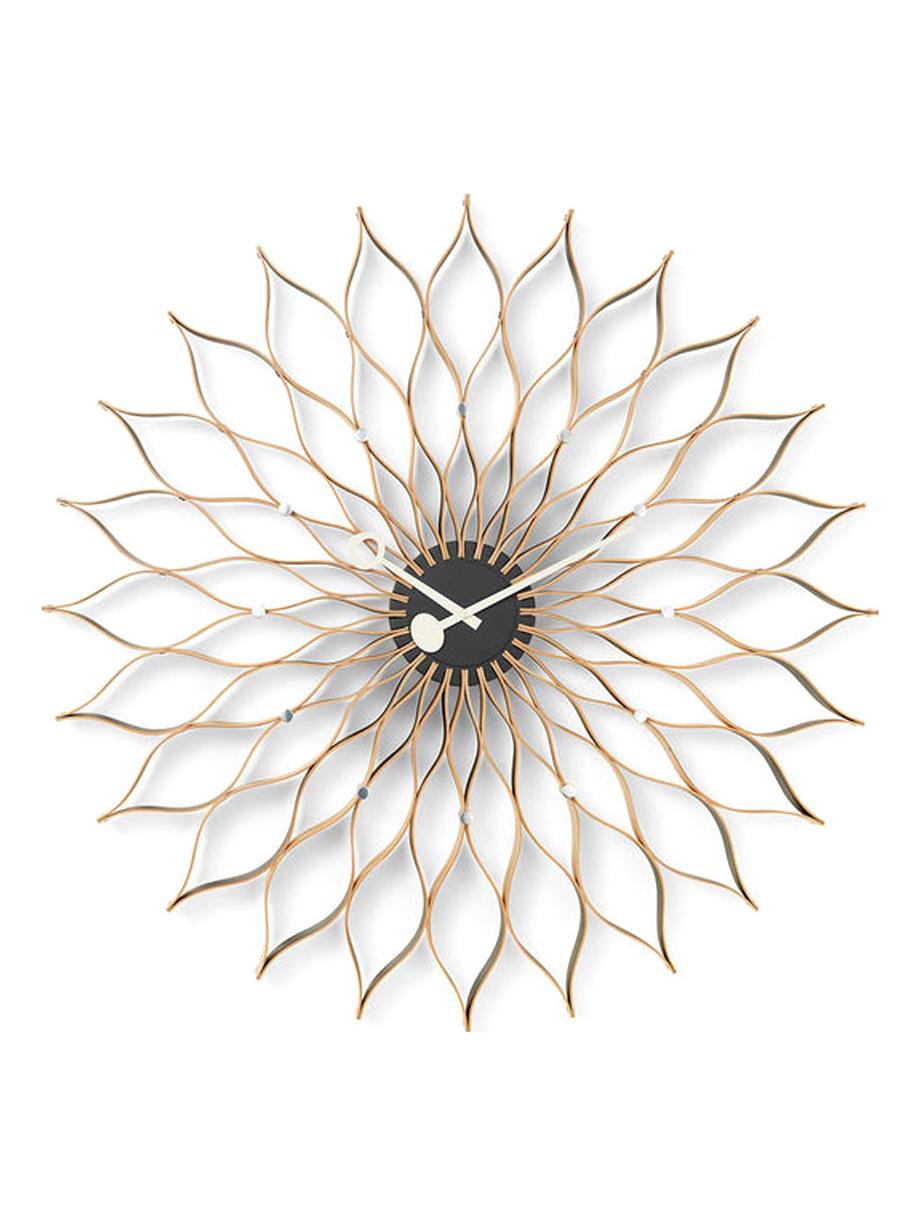 Sunflower Wall Clock - Birch