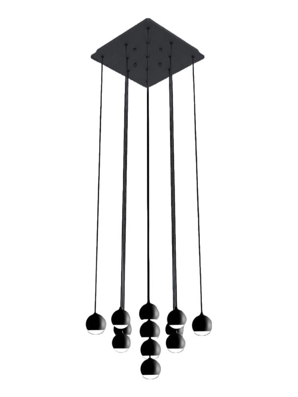 Vivida Shallow 13 light led suspension lamp