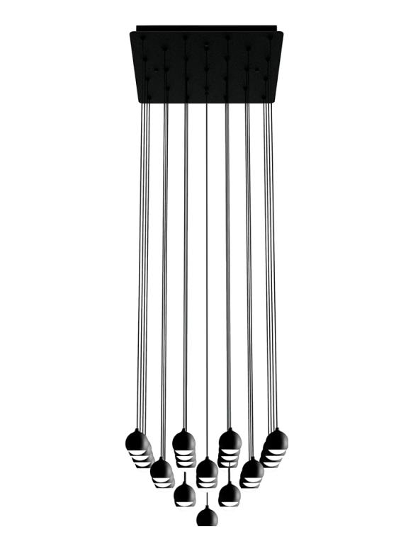Vivida Shallow 25 light led suspension lamp