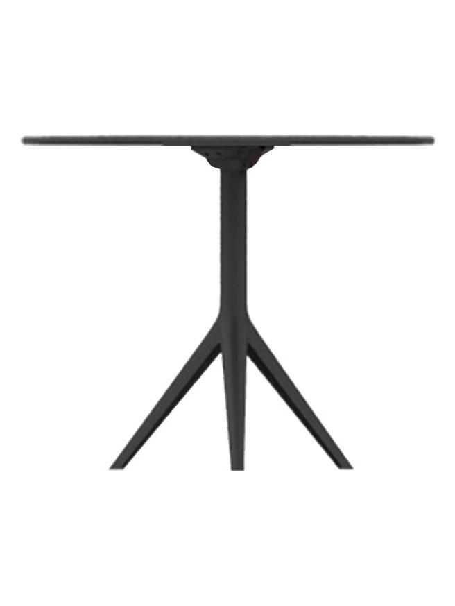 Mari Sol Table - Black Base H.73 cm / Black table Top