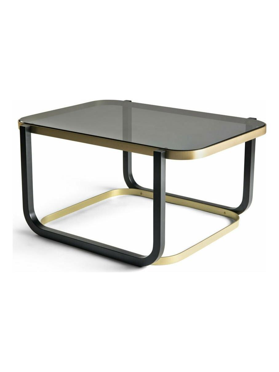 Duet C Coffee Table - C01 - RAL 9005 Black / Glass