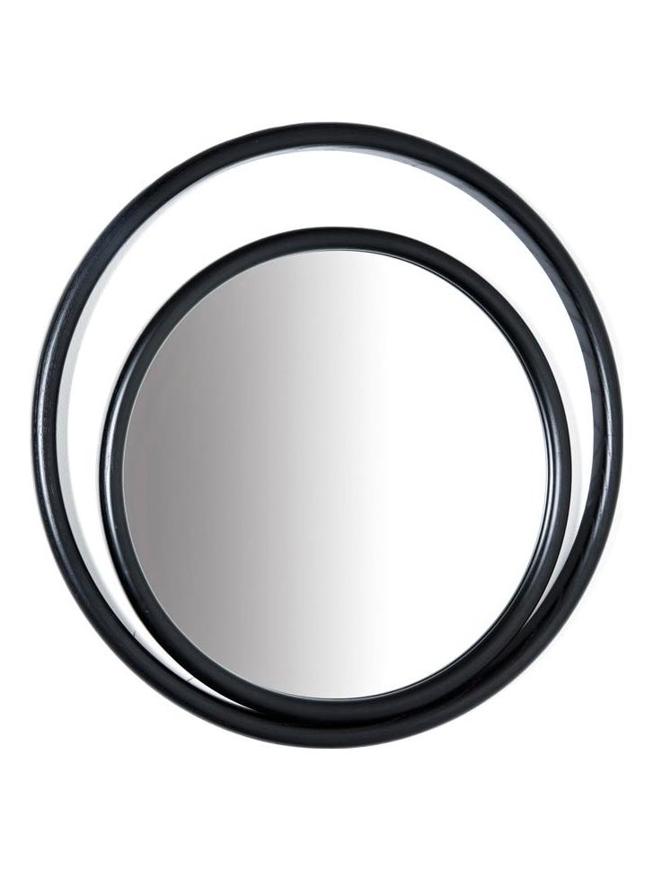 Eyeshine Round Mirror - Ø 64 cm / B04 Wengè