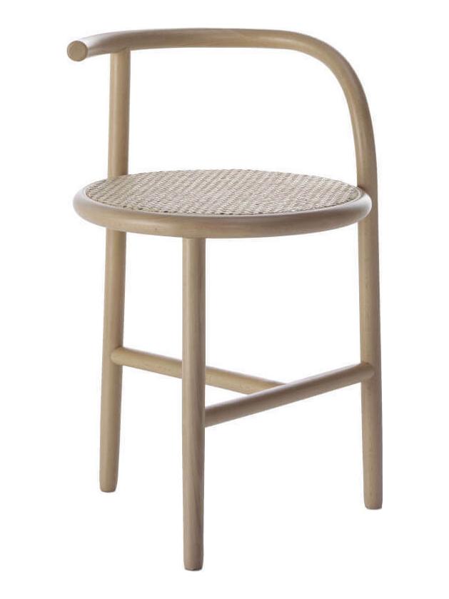 Single Curve Stool - Beech B01