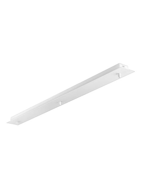 linear ceiling rose for multiple suspension with 3 lights
