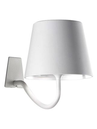Poldina LED White battery Wall Lamp