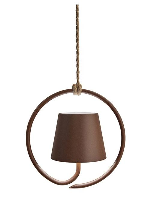 Poldina rust Pendant battery Hanging led Lamp