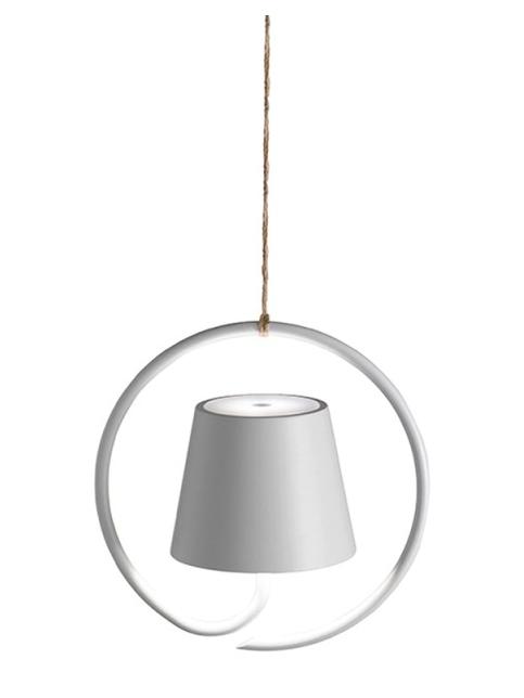 Poldina White Pendant battery Hanging led Lamp