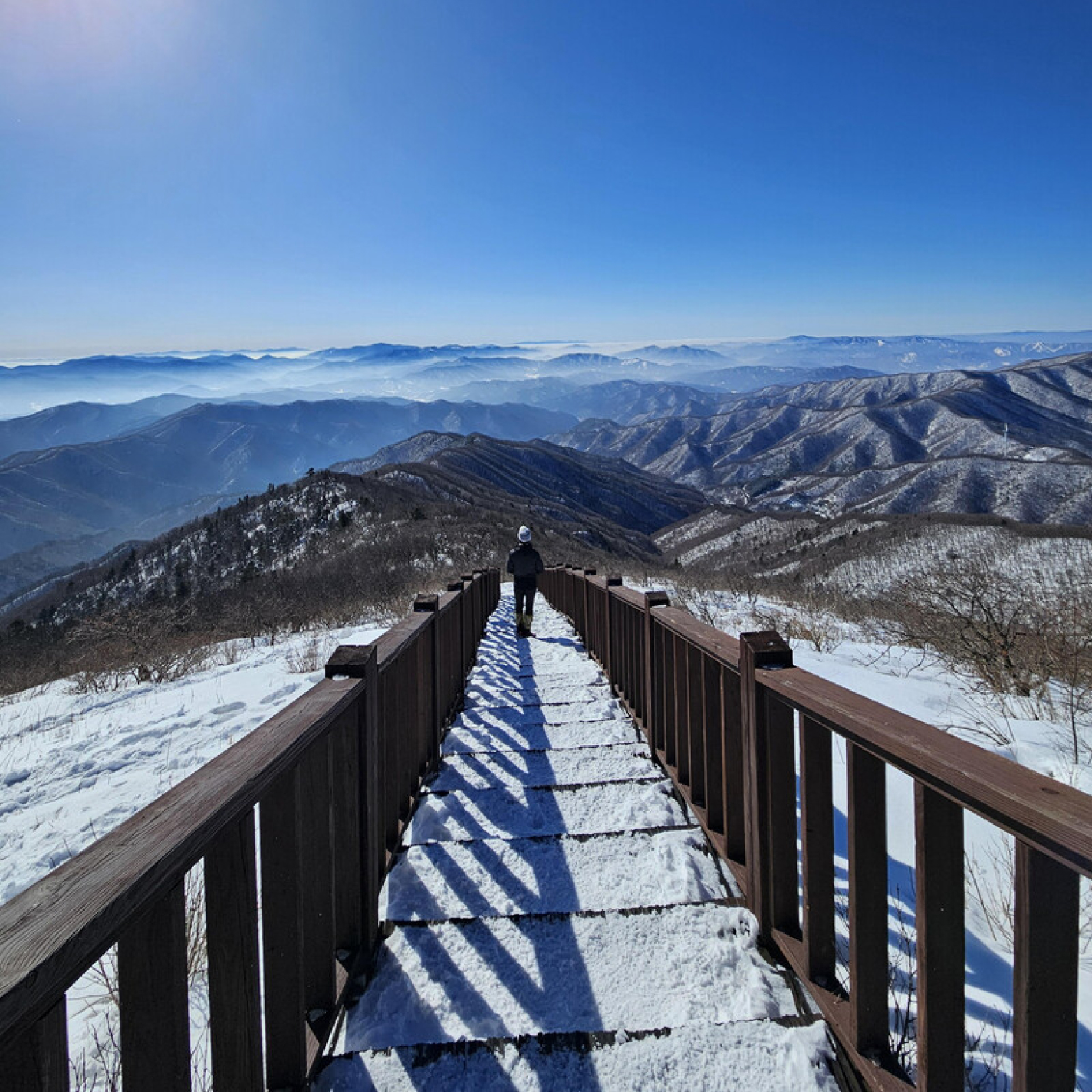 계방산 정상 데크
