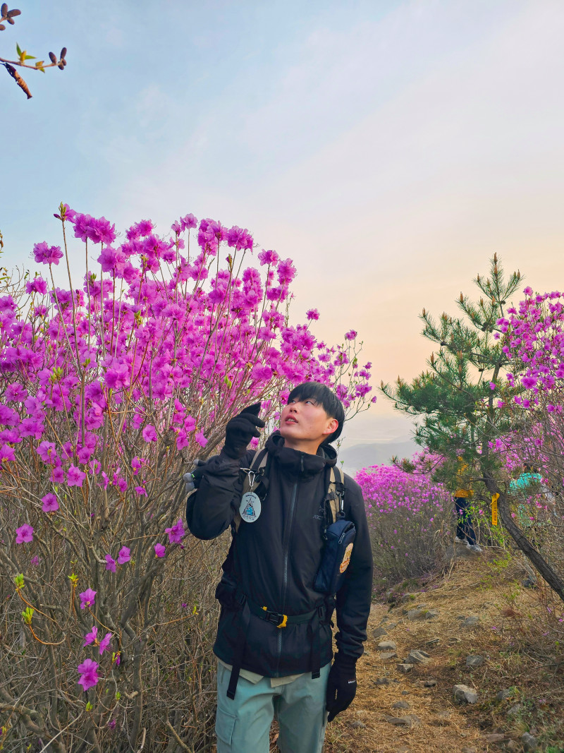 천주산 진달래
< 경남 창원시 천주산 >
⛰️전체 산행 루트⛰️
들머리 : 천주암
산행거리 : 약 5.3km
산행코스 : 천주산 공영주차장 - 천주암 - 만남의광장 -천주산 정상(638m) - 원점회귀
❤️🔥산행난이도 : 중급자
⏰산행시간 : 약 2시간 30분(운동시간)
🚘 주차장: 천주산공영주차장(경남 창원시 의창구 소답동 740)
🅿️ 주차요금: 무
🚻 화장실: 유
🚸 입산 가능 시간 🚸
00시00분 ~ 24시 59분
🌸 진달래 시기 🌸
만개시기: 4월초 ~ 중순
✅ 천주산 공영주차장 자리 협소 해요
✅ 공영주차장 화장실 노후화 상태이므로 천주암or만남광장 화장실 해결하기😉
✅ 진달래 군락지는 정상 부근에 있으면, 진달래 테크길에 일출&사진 스팟 찍기 아주 좋습니다~
✅ 진달래 시즌에는 주차전쟁이므로 되도록이면 일출or 대중교통을 추천 드리며, 시간적 여유 있는분들은 무학산진달래 종남산진달래 1일2산 강추!!