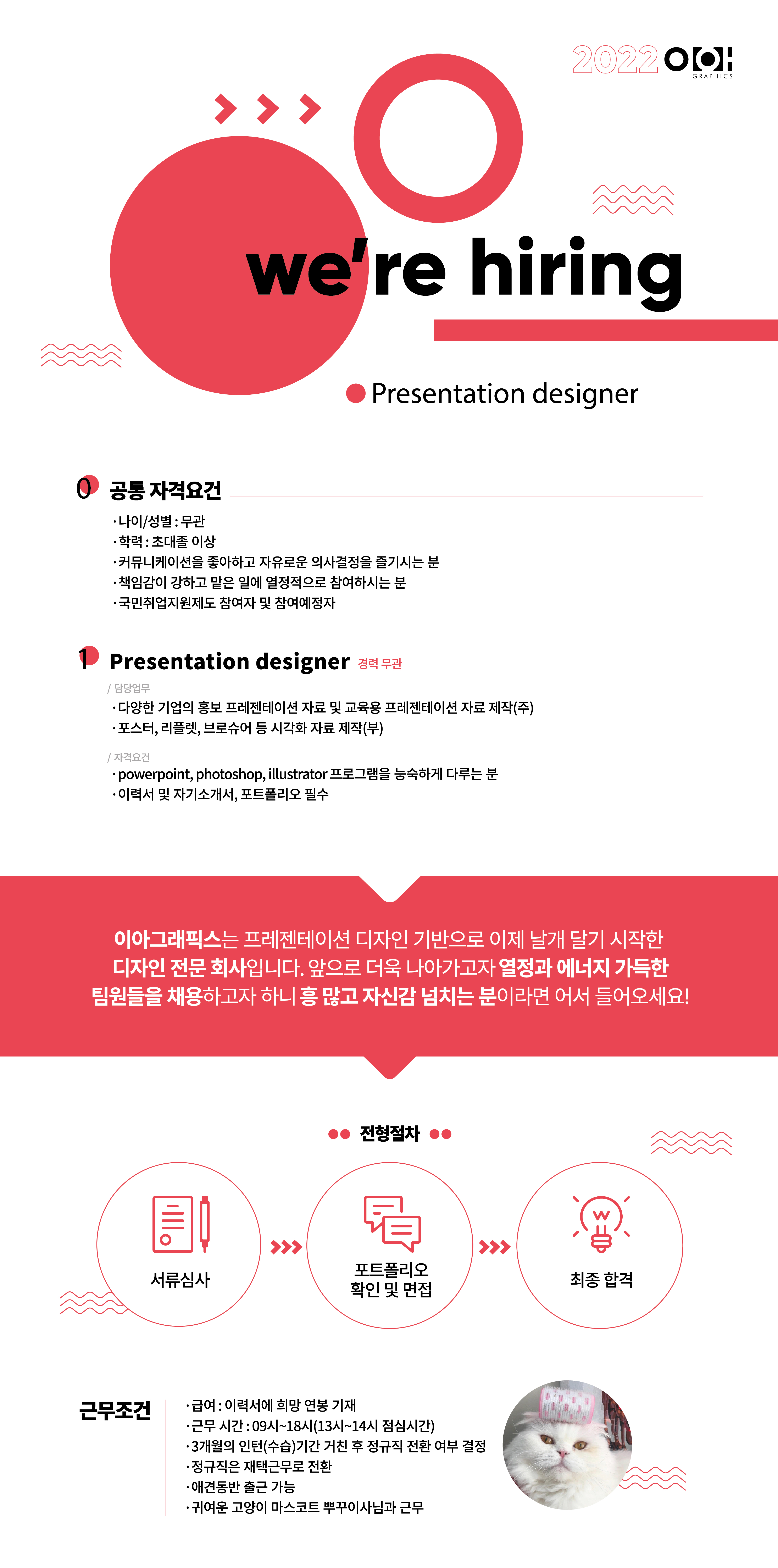 [이아그래픽스] 신입 및 경력 디자이너 모집(영상/인포그래피프레젠테이션 디자 - 사람인